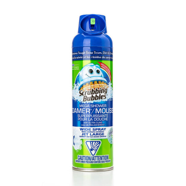 Mega Shower Foamer Bathroom Cleaner Fighter Aerosol, 567g - Scrubbing Bubbles