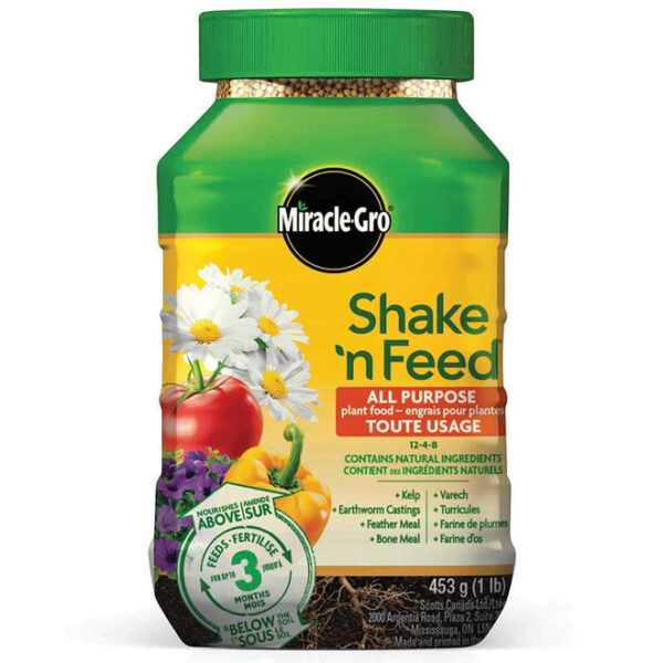 Shake N Feed All Purpose Plant Food 12-4-8 453g - Miracle-Gro