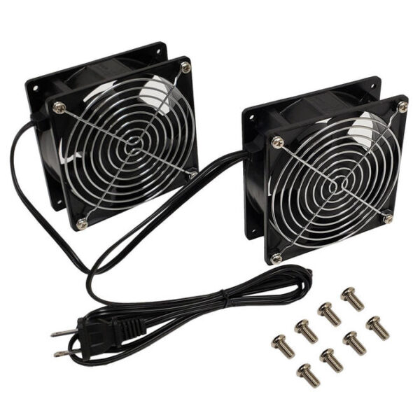 Fan Kit For RM-500 Series Wall Mount Cabinets Low Decibel 28dBa 55 CFM Pair