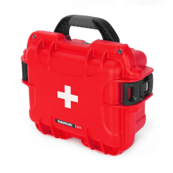 NANUK 905 Waterproof First Aid Case - Red